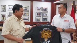 Menteri Pertahanan RI Prabowo Subianto menerima kunjungan dari jajaran KOBI. (Dok. Tim Media Prabowo Subianto) 

