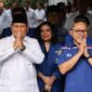 Ketua Umum Partai Gerindra Prabowo Subianto bersama Ketua Umum Partai Amanat Nasional (PAN) Zulkifli Hasan beserta jajaran di kediaman Kertanegara, Sabtu, 8 April 2023. (Dok. Tim Media Prabowo Subianto)