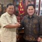 Menteri Pertahanan Prabowo Subianto bersama menteri BUMN Erick Thohir. (Instagram.com/@erickthohir)