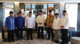 etua Umum (Ketum) Partai Gerindra Prabowo Subianto menghadiri acara 'Silaturahmi Ramadan' yang digelar di kantor DPP PAN. (Dok. Tim Media Prabowo Subianto)
