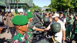 Menteri Pertahanan Prabowo Subianto mengunjungi Kodim 1607/Sumbawa, Nusa Tenggara Barat (NTB). (Dok. Tim Media Prabowo Subianto)