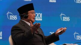 Prabowo Subianto dalam acara International Institute for Strategic Studies (IISS) Shangri-La Dialogue 20th Asia Security Summit, Singapura. (Dok. Tim Media Prabowo Subianto)