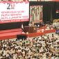 Ketua Umum Partai Gerindra Prabowo Subianto dalam acara Konsolidasi Akbar Partai Gerindra se-Jakarta Timur yang digelar di GOR Velodrom, Jakarta Timur, Minggu, 16 Juli 2023. (Dok. Tim Media Prabowo Subianto)