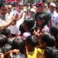 Menteri Pertahanan Prabowo Subianto di acara peresmian 16 titik air di Dusun Upunyor, Kabupaten Maluku Barat Daya (MBD). (Instagramc.om/@prabowo)