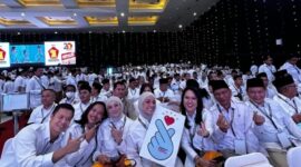 Seruan gemoy menggema di acara Konsolidasi Partai Gerindra di Jiexpo Kemayoran, Jakarta Utara, Jumat (15/12/2023). (Instagram.com/@gerindra)