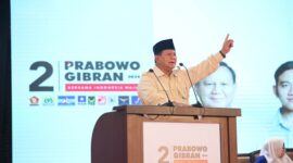 Calon Presiden Prabowo Subianto menghadiri doa bersama dengan 2.000 kiai di Lebak, Banten. (Dok. Tim Media Prabowo-Gibran)

