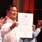 Deklarasi dukungan Relawan Pedagang Indonesia Maju (RAPIM) di Djakarta Theater. (Dok. Tim Media Prabowo-Gibran)

