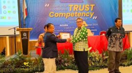 Gathering dan Sarasehan LSP Talenta Wirausaha Nusantara untuk Penguatan Kewirausahaan dan UKM di Indonesia, yang di hadiri oleh Martshudy Khahar, S.E., Deputi Bidang Usaha Mikro Kementrian Koperasi dan UMKM RI, dan NS. Aji Martono, Komisioner Badan Nasional Sertifikasi Profesi (BNSP) di Grya Persada Hotel, Kaliurang - Jogjakarta (9/3/24). (Doc.Ist)