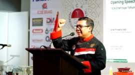 Kepala Bapanas Arief Prasetyo Adi hadir pada Indonesian Chef Association (ICA) Chef Expo Tahun 2024 di Jakarta. (Dok. Tim Komunikasi Bapanas)